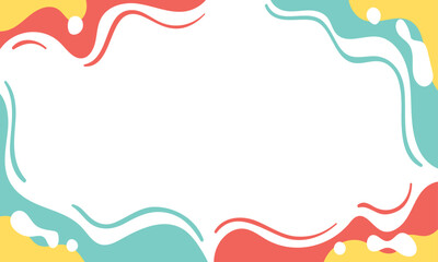 Flat design abstract background design