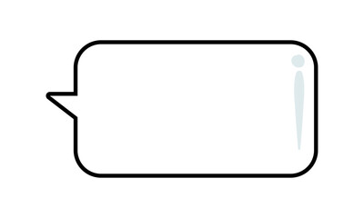 Naklejka premium Hand drawn speech bubble doodle illustration on white background