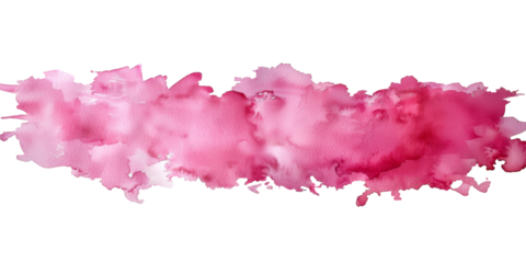 Pink ink smudge on white background or PNG