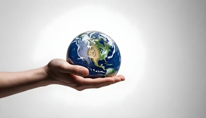 Earth isolated on white Background Generative Ai