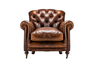 The Regal Throne of Comfort on a White or Clear Surface PNG Transparent Background..