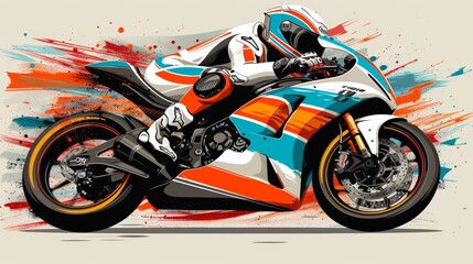 Inclusive paralympian wheelchair athlete competing in special needs sports competition