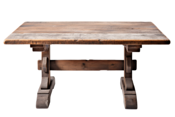 The Dancing Table: A Tribute to Minimalism on a White or Clear Surface PNG Transparent Background..