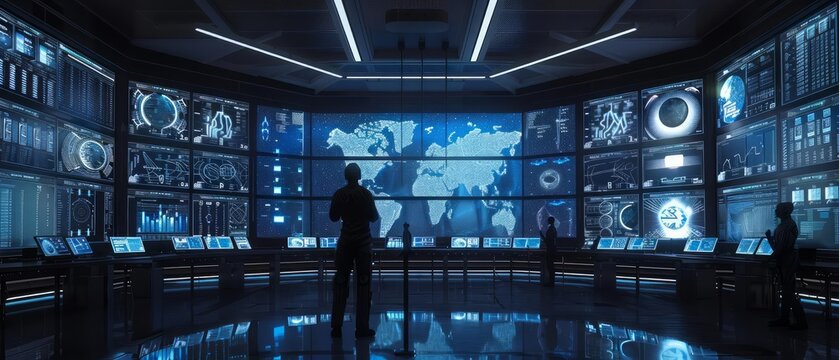 Beneath the sleek, metallic surface of a futuristic control center, scientists work tirelessly to decode the mysteries of earthquake prediction