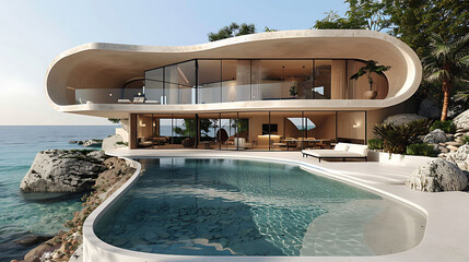 luxury house in the moutains with swimmiing pool 