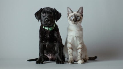 Obraz premium The dog and the cat