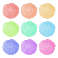 Abstract bright watercolor stain isolated Watercolor hand drawn set