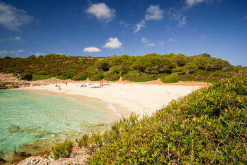 Cala Varques, a virgin cove in the municipality of Manacor, Mallorca, Spain