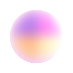 Gradient round geometric shape