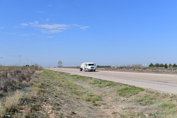 truck on the road