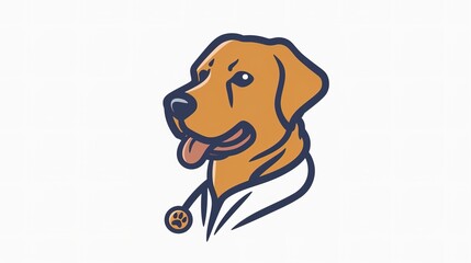 creative logo design veterinarian clinic Dog and cat template. silhouettes of cat and dog on the poster for veterinary shop. Pets care Logo Symbol design Illustration on white background.