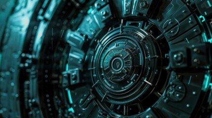 Obraz premium Securing the Digital Frontier: The Importance of Cyber Digital Locks