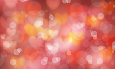 Blurred valentines day background design