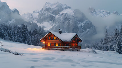 house in the mountains