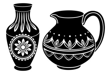 jug silhouette vector illustration