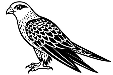 falcon bird silhouette vector illustration