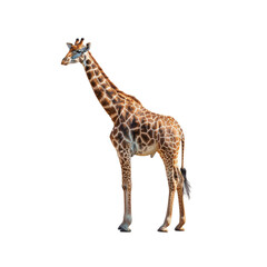Naklejka premium giraffe isolated on white