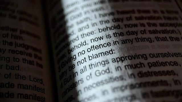 Night Flipping Pages Bible, Time Lapse