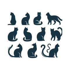 cats silhouettes
