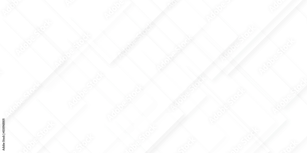 Poster modern abstract white background design with layers of textured white transparent material in triang