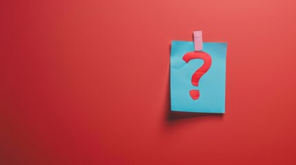 The Blue Question Mark Note