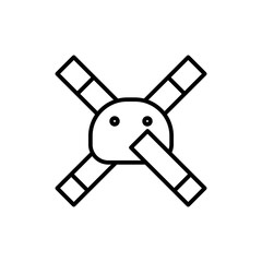 no tobacco day line icon