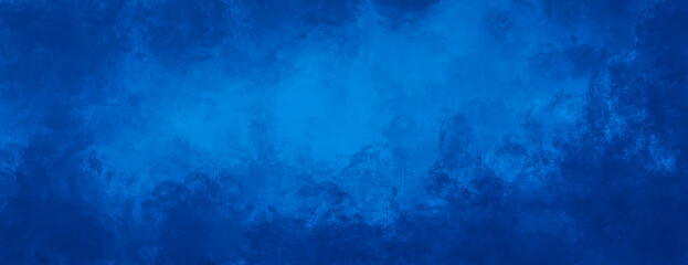 Shades of blue color abstract watercolor painting background