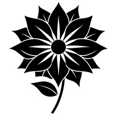 Flower pictogram Icon vector silhouettes illustration
