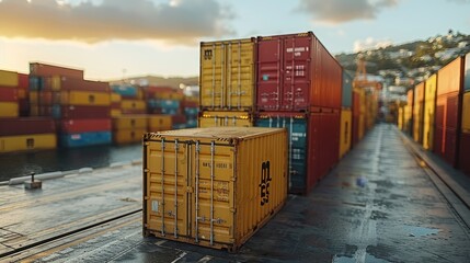 Digital future  cargo container network for efficient transportation and logistics distribution