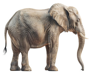 Obraz premium A elephant isolated on a transparent background PNG