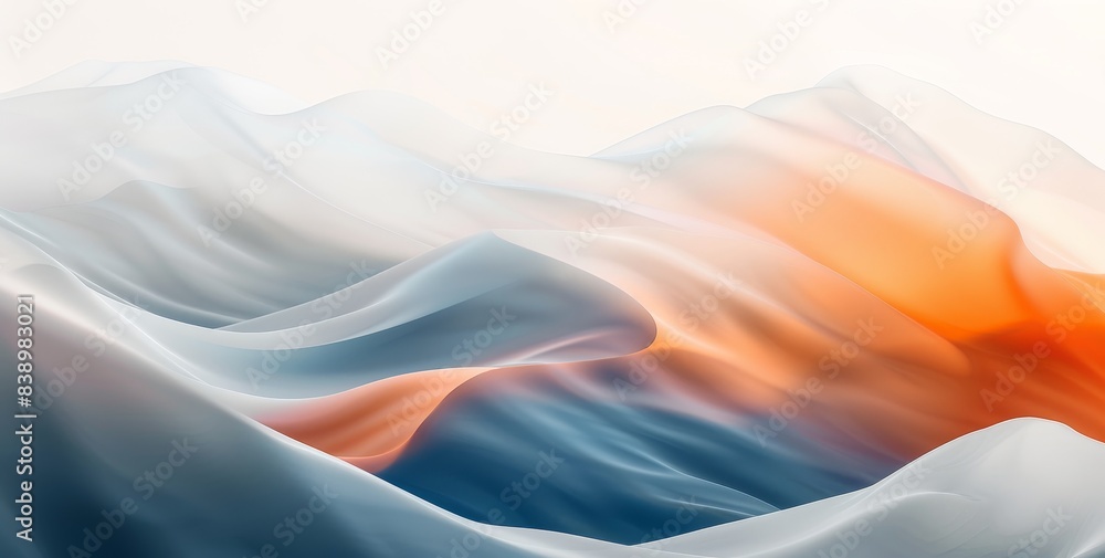 Poster color gradient background in teal, orange, and black with a grainy texture effect for poster banner 