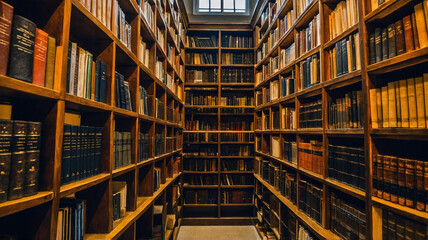 Image of a collection of books in the library