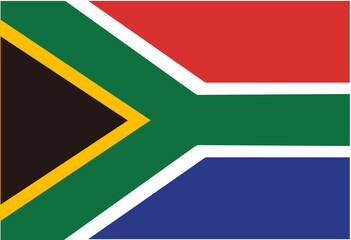 South African flag illustrator country flags