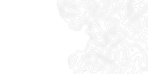 Vector geography landscape Topo contour map on white background, Topographic contour lines. Seamless pattern with lines Topographic map. Geographic mountain relief diagram line wave carve pattern.