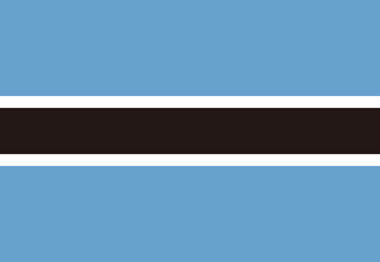 Botswana flag illustrator country flags