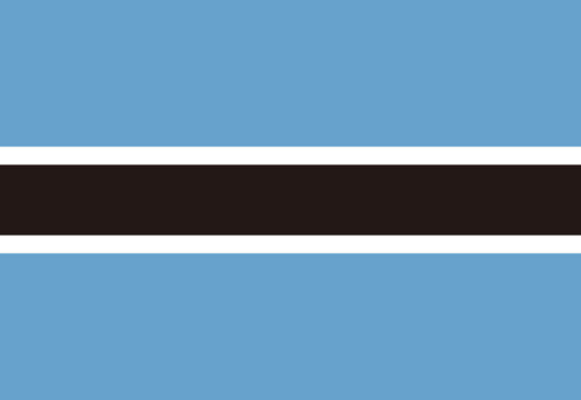 Botswana flag illustrator country flags