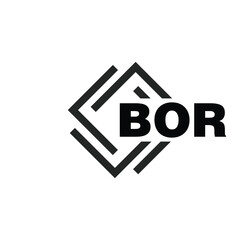 BOR letter logo design on white background. BOR logo. BOR creative initials letter Monogram logo icon concept. BOR letter design
