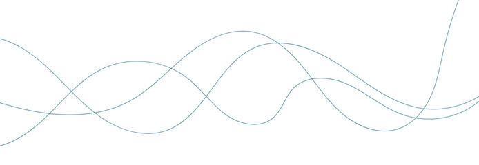 Wave lines vector illustration. Curve wave seamless pattern. Line art striped graphic template.
