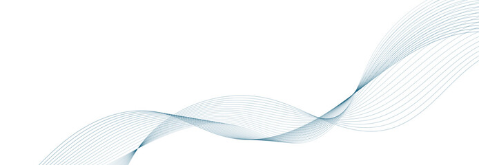 Wave lines vector illustration. Curve wave seamless pattern. Line art striped graphic template.
