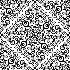 Floral pattern. Floral ornament. Vector illustration.	
