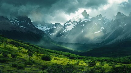 landscape with clouds