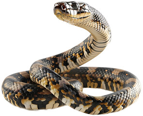 A snake isolated on a transparent background PNG