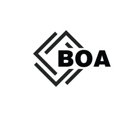 BOA letter logo design on white background. BOA logo. BOA creative initials letter Monogram logo icon concept. BOA letter design