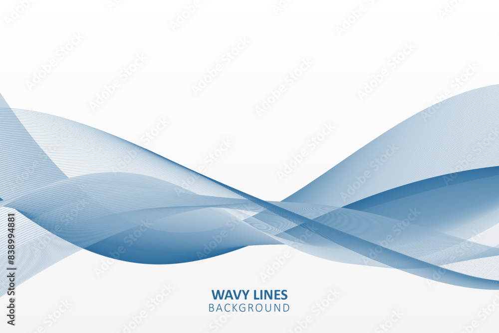 Wall mural abstract smooth motion lines background