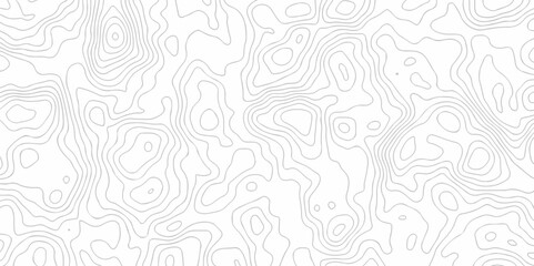 Obraz premium Abstract seamless pattern with lines Vector geography landscape Topo contour map on white background, Topographic contour lines.