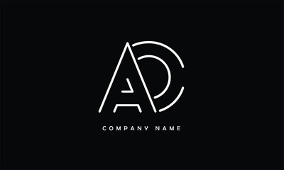 AO, OA, A, O Abstract Letters Logo Monogram
