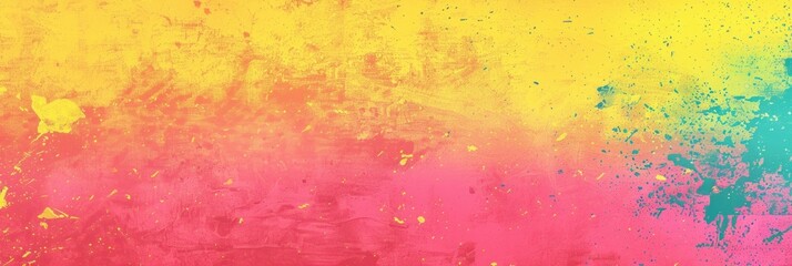 Background Texture Yellow. 80s Style Colorful Noisy Grain Gradient in 90s Inspired Colours