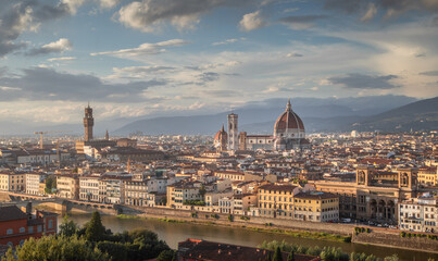 Florence panoramic view, Firenze, Tuscany, Italy