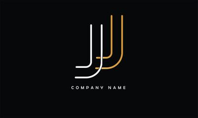 JJ, JJ Abstract Letters Logo Monogram