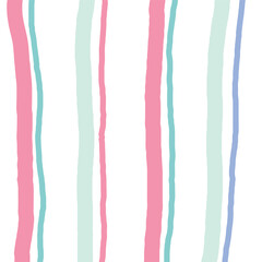 Vector hand drawn cute checkered pattern. Doodle Plaid geometrical simple texture. Crossing lines. Abstract cute delicate pattern ideal for fabric, textile, wallpaper